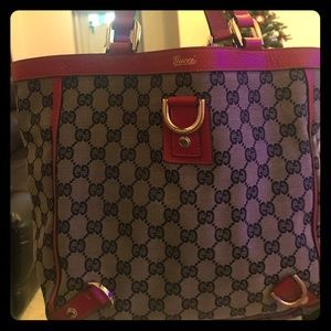 Gucci Tote Blue/Red 🎊